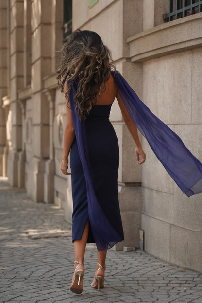 VESTIDO NICOLE AZUL MARINO