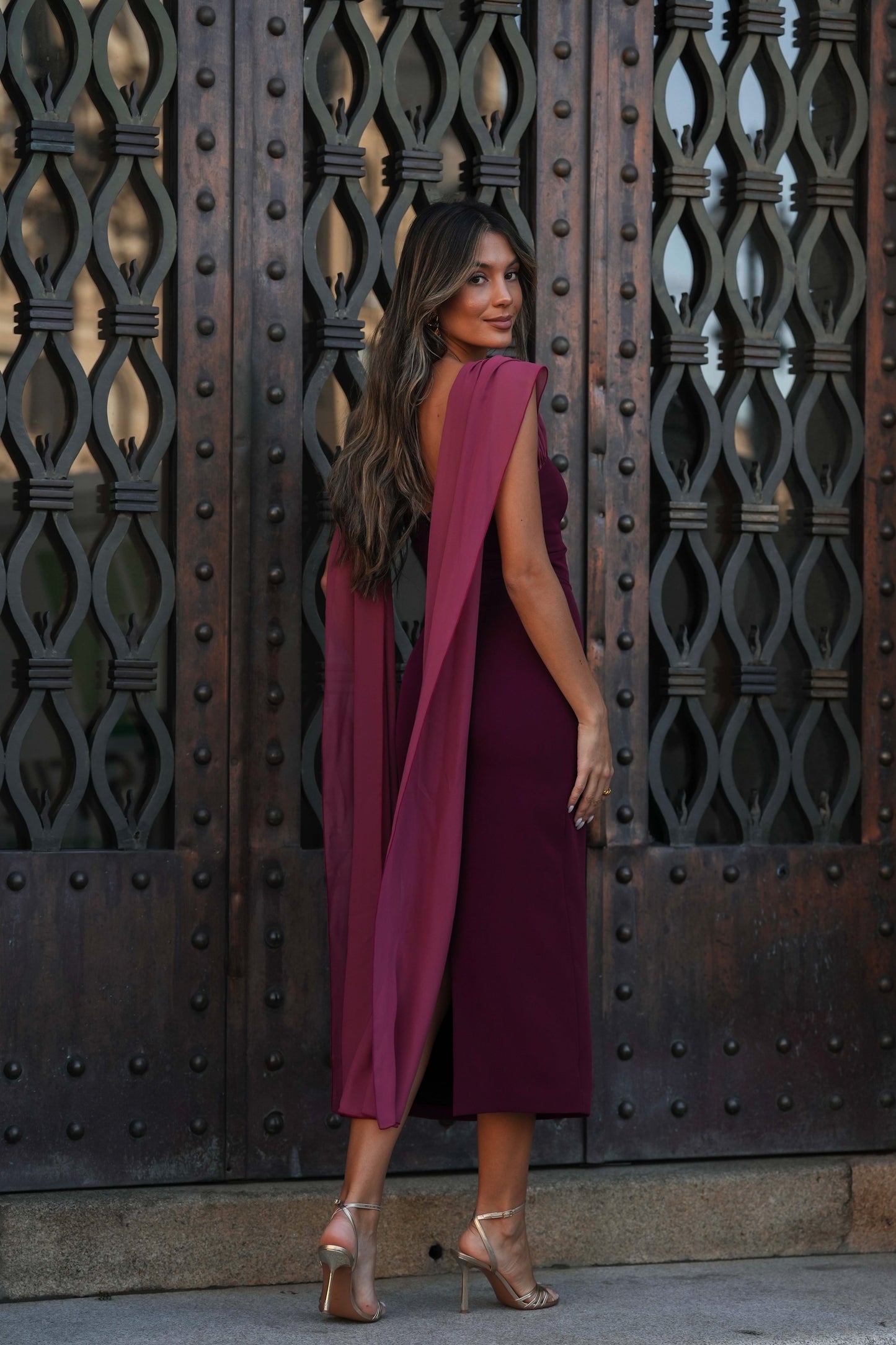 VESTIDO NICOLE GRANATE