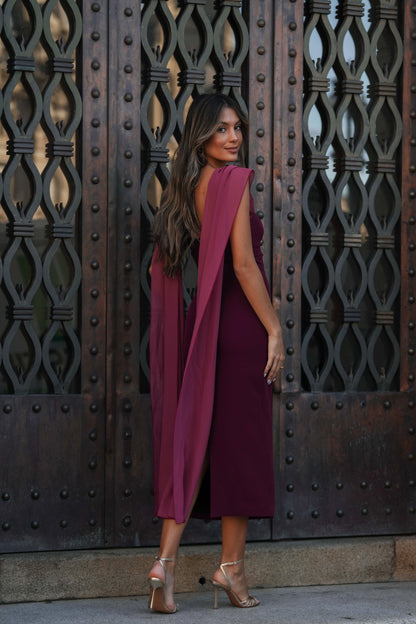 VESTIDO NICOLE GRANATE