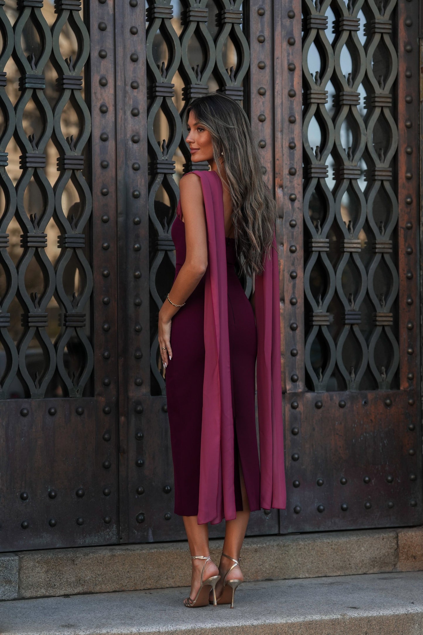 VESTIDO NICOLE GRANATE