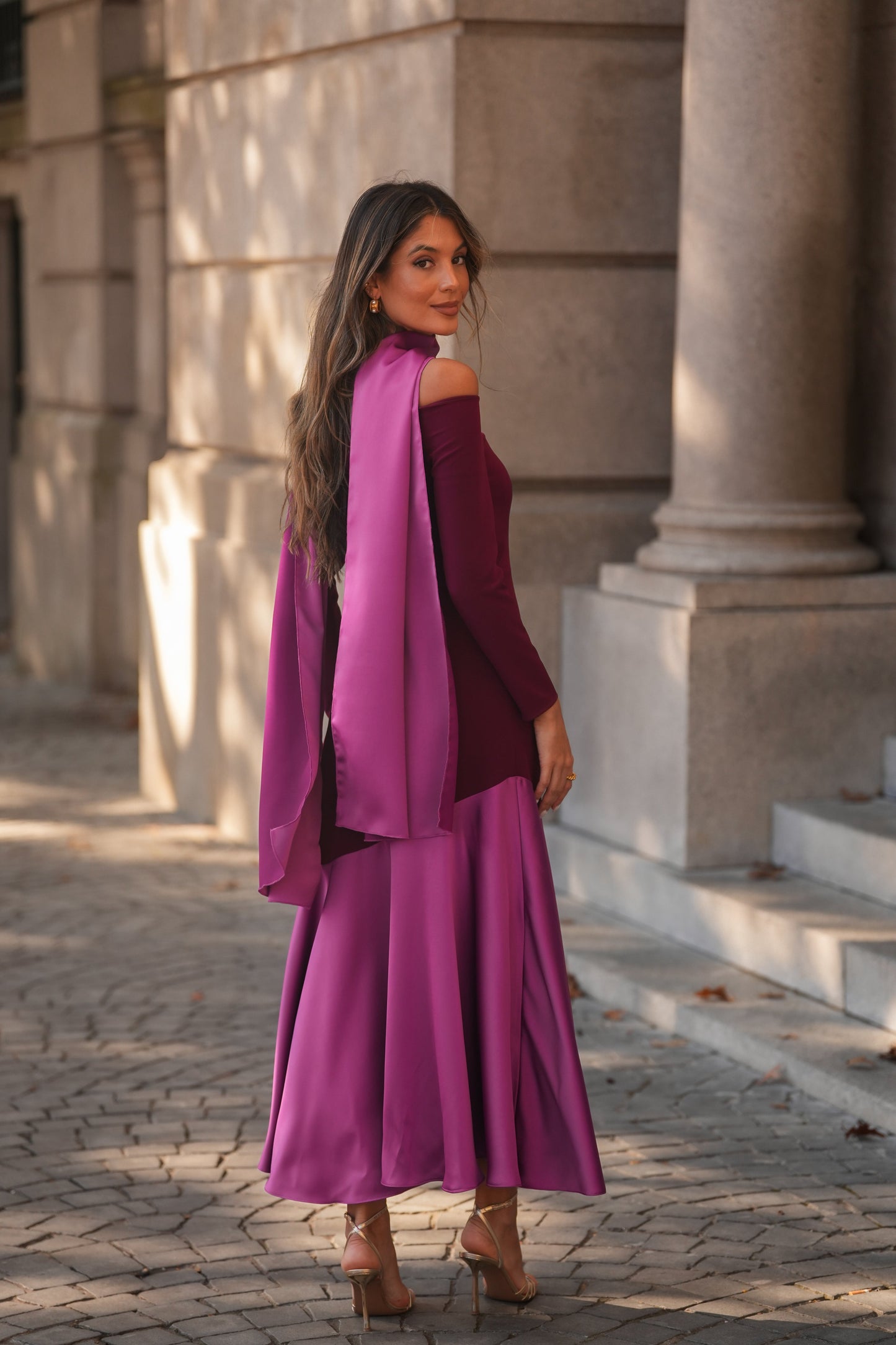 VESTIDO FIONA GRANATE M/LARGA
