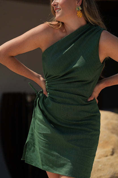 VESTIDO MELBOURNE CORTO VERDE