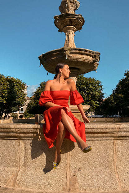 VESTIDO SINGAPUR LINO