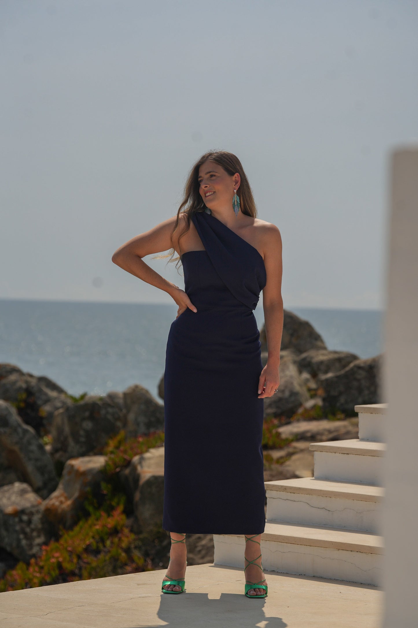 VESTIDO MINERVA AZUL MARINO