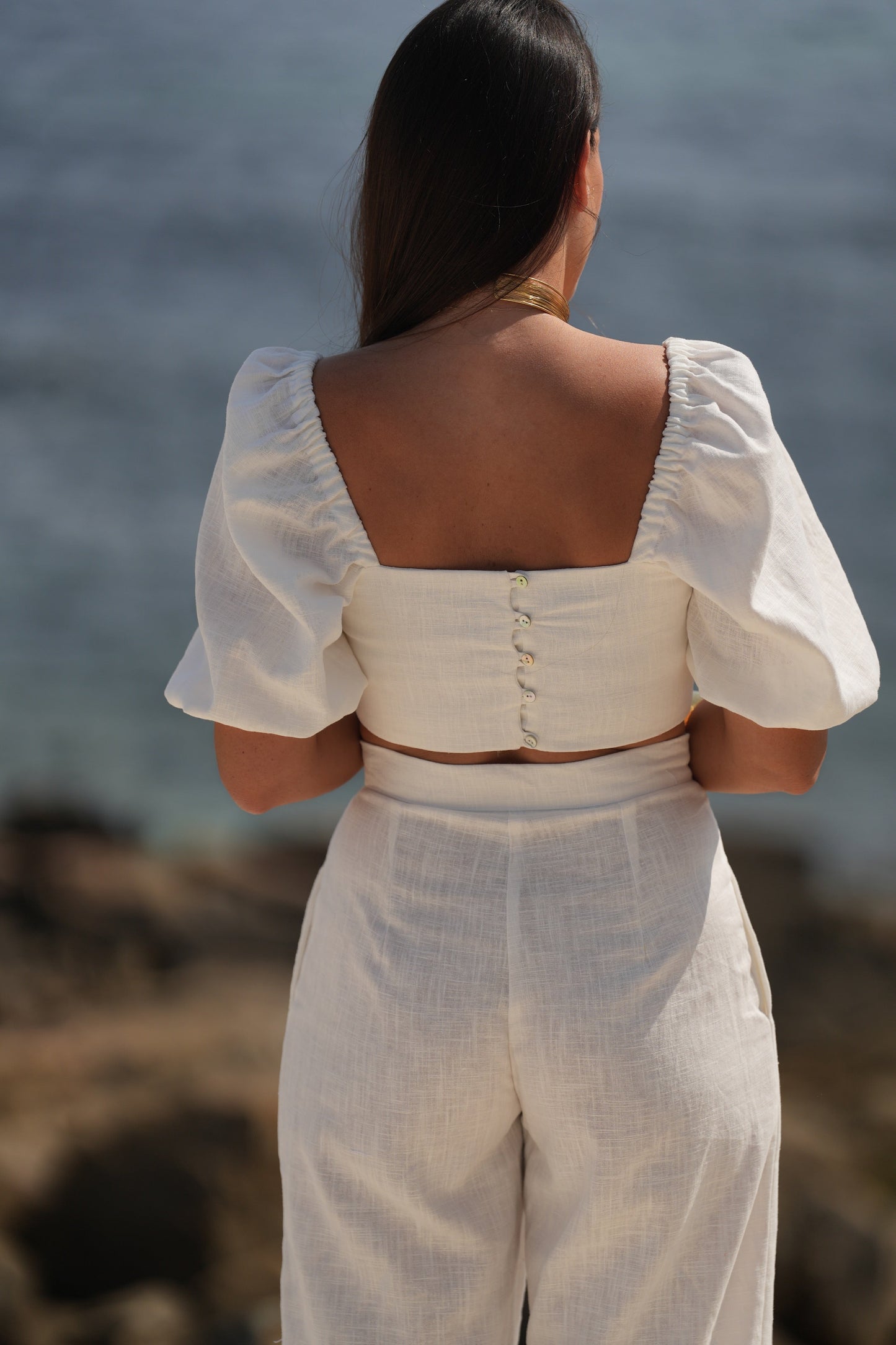 PANTALÓN PEONÍA BLANCO