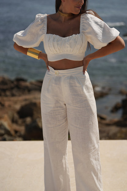PANTALÓN PEONÍA BLANCO