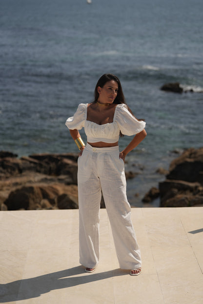 PANTALÓN PEONÍA BLANCO