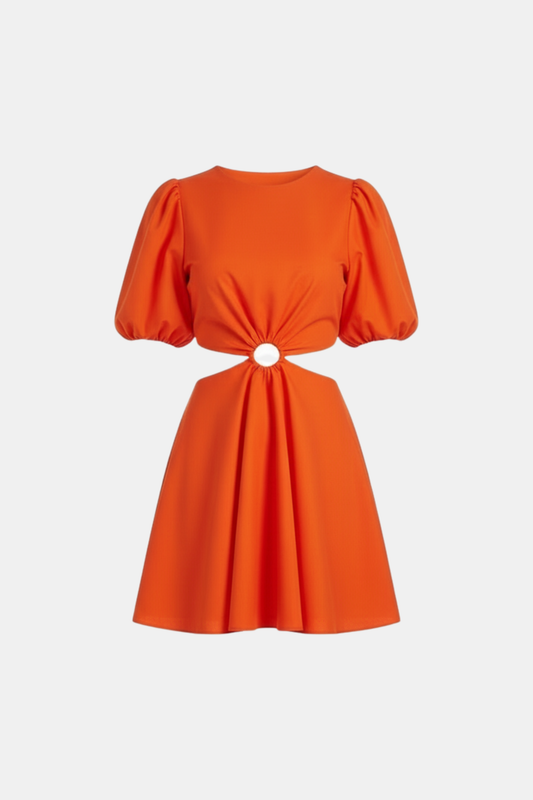 VESTIDO VUELO NARANJA